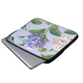Hydrangea-Blume: mehrfarbige Blumenstruktur. Laptopschutzhülle (Vorne Knopf)
