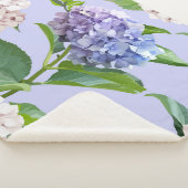 Hydrangea-Blume: mehrfarbige Blumenstruktur. Sherpadecke (3/4)