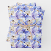Hydrangea-Blume Nah Geschenkpapier Set (Beispiel)