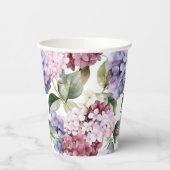 Hydrangea-Blume Pappbecher (Links)