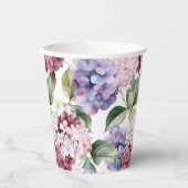 Hydrangea-Blume Pappbecher (Vorderseite)