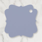 Hydrangea Blume Periwinkle Lila Wedding Party Geschenkanhänger (Rückseite)