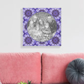 Hydrangea Blume Petal Abstrakt Fügen Sie Ihr eigen Leinwanddruck (Insitu (Wohnzimmer))