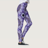 Hydrangea Blume Petals Abstrakt Art Pattern Leggings (Rechts)