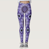 Hydrangea Blume Petals Abstrakt Art Pattern Leggings (Vorderseite)