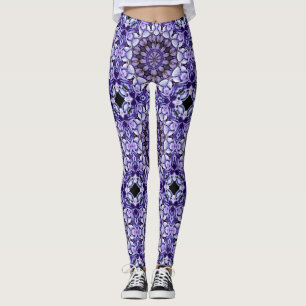 Hydrangea Blume Petals Abstrakt Art Pattern Leggings