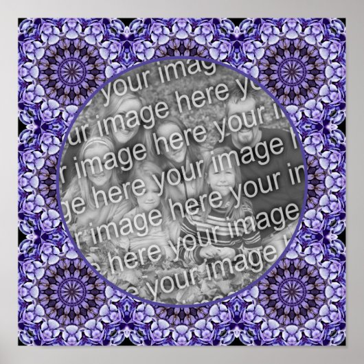 Hydrangea Blume Petals Abstrakt Foto hinzufügen Poster (Vorne)