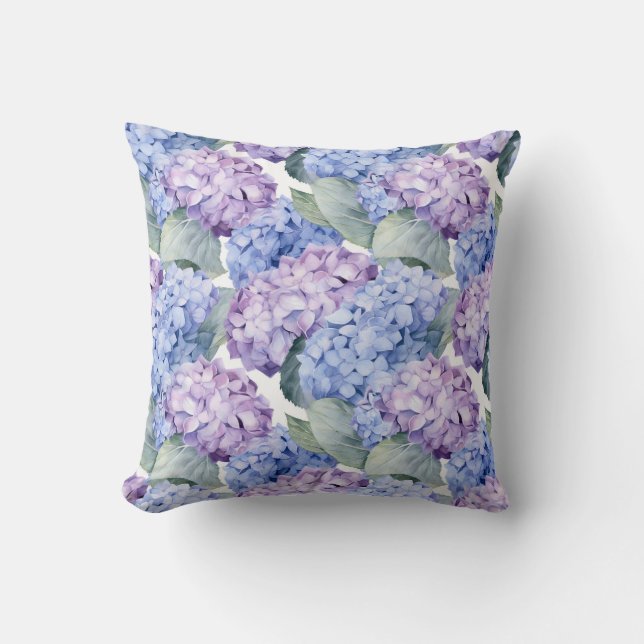 Hydrangea-Blume Pillow Kissen (Vorderseite)