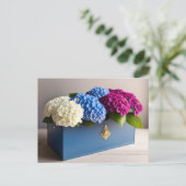Hydrangea-Blume, Postüberquerung Postkarte (Stehend Vorderseite)