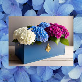 Hydrangea-Blume, Postüberquerung Postkarte