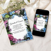 Hydrangea-Blume-Rahmen Hochzeit speichern Sie das  Einladung