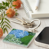 Hydrangea-Blume Schlüsselanhänger (Vorderseite rechts)