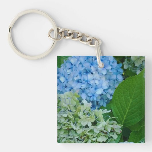 Hydrangea-Blume Schlüsselanhänger (Vorderseite)