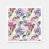 Hydrangea-Blume Serviette (Vorderseite)