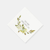 Hydrangea-Blume Serviette (Ecke)