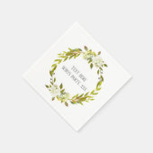 Hydrangea-Blume Serviette (Ecke)