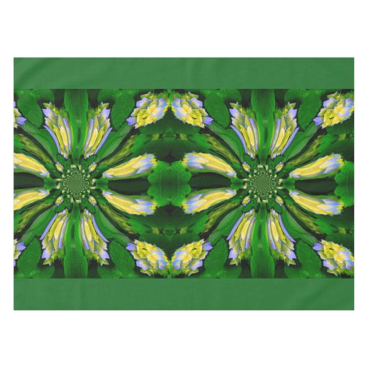 Hydrangea Blume Swirl Tablecloth Tischdecke (Vorderseite (Horizontal))