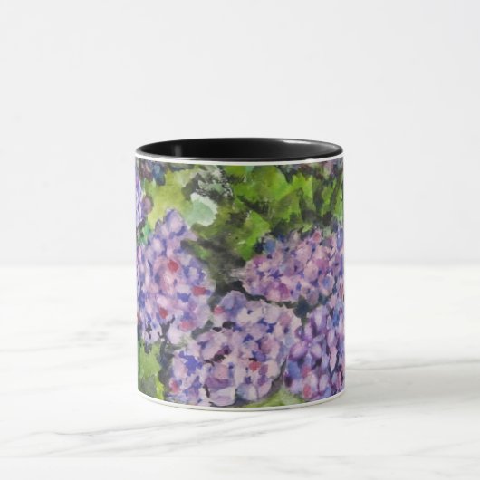 Hydrangea-Blume Tasse (Zentrum)