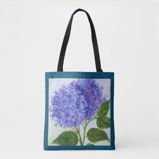 Hydrangea Blume Tote Bag Shopping Tasche (Vorderseite)