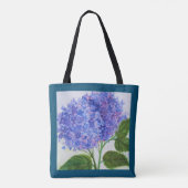 Hydrangea Blume Tote Bag Shopping Tasche (Rückseite)