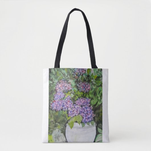 Hydrangea Blume Tote Bag Tasche (Vorderseite)