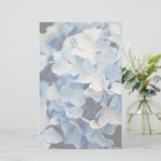 Hydrangea-Blumen-Briefpapier Briefpapier (Stehend Vorderseite)
