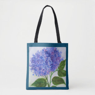 Hydrangea-Blumen-Einkaufstasche Tasche