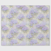 Hydrangea-Blumen-Geschenkpapier | Elegantes Blau u Geschenkpapier (Flach)