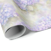 Hydrangea-Blumen-Geschenkpapier | Elegantes Blau u Geschenkpapier (Rolleneckpunkt)