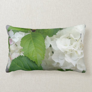Hydrangea-Blumen-Grün-weiße Natur-Garten-Pflanze Lendenkissen