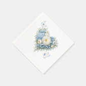Hydrangea-Blumen-Papier-Servietten Serviette (Ecke)
