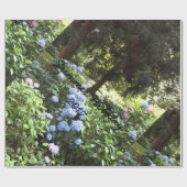 Hydrangea Blumenbäume Naturfotografie Geschenkpapier (Flach)