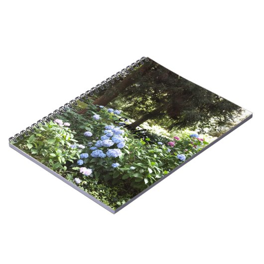 Hydrangea Blumenbäume Naturfotografie Notizblock (Linke Seite)