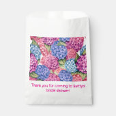 Hydrangea Blumenblauer Rosa Party Geschenktütchen (Vorderseite)