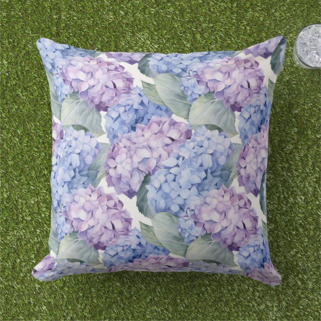 Hydrangea Blumenkissen Kissen (Gras)