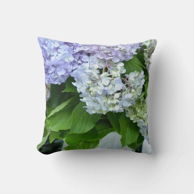 Hydrangea-Blumenstrauß Kissen (Vorderseite)