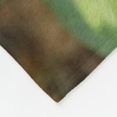 Hydrangea Blüte im Herbst mit Golden Hosta Blätter Fleecedecke (Ecke)