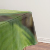 Hydrangea Blüte im Herbst mit Golden Hosta Blätter Tischdecke (Beispiel)