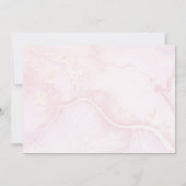 Hydrangea Blüten Frau Pink Feier des Lebens Einladung (Rückseite)