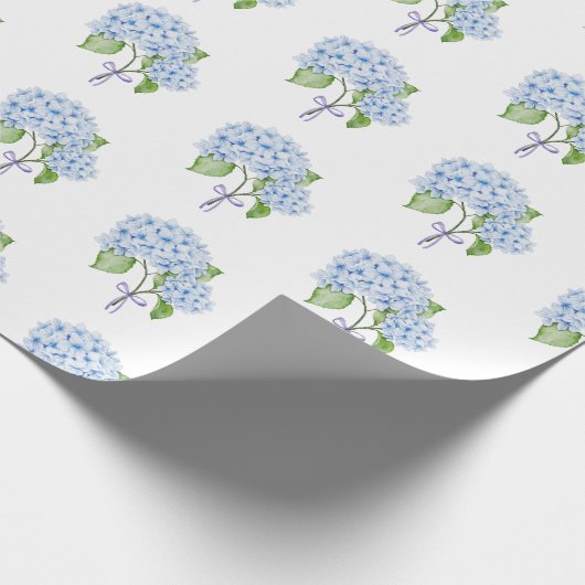 Hydrangea-Bogen Geschenkpapier (Ecke)