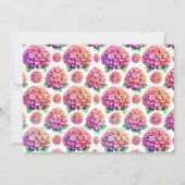 Hydrangea Book Theme Addon Card Einladung (Rückseite)