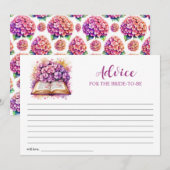 Hydrangea Book Theme Addon Card Einladung (Vorne/Hinten)