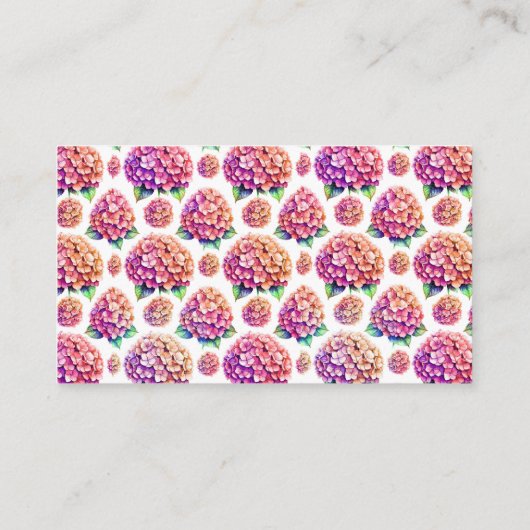 Hydrangea Book Theme Brautparty Begleitkarte (Rückseite)