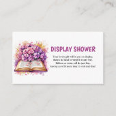 Hydrangea Book Theme Display Showdusche Begleitkarte (Vorderseite)