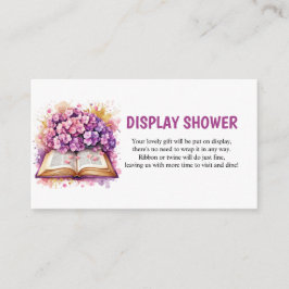 Hydrangea Book Theme Display Showdusche Begleitkarte