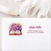 Hydrangea Book Theme Rücksendeadresse (Insitu)