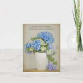Hydrangea Bouquet Beileid Danke (Vorderseite)