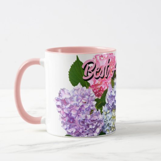 Hydrangea Bouquet Beste Tante je Tasse (Links)