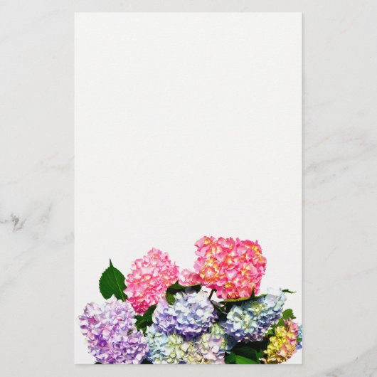 Hydrangea Bouquet Briefpapier (Vorderseite)