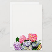 Hydrangea Bouquet Briefpapier (Vorne/Hinten)